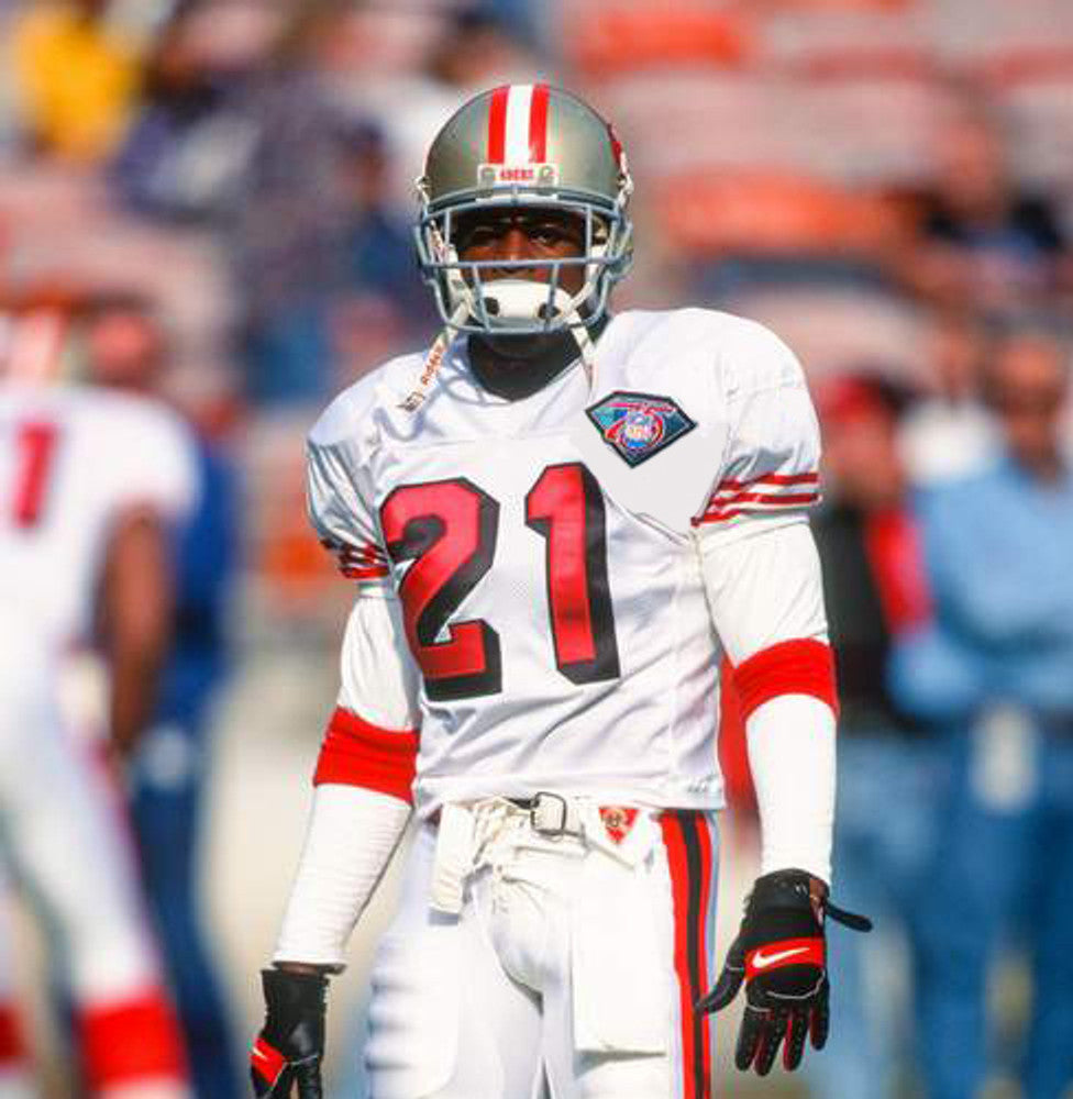 San Francisco 49ers Deion Sanders 1994 Away Throwback Football Jersey product image