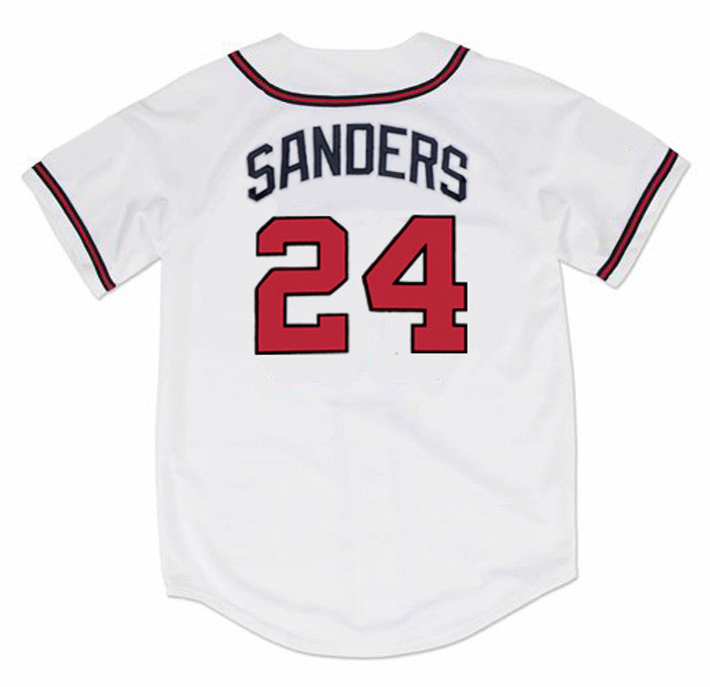 Deion Sanders Atlanta Braves 1992 Baseball jersey retro stitched fan gear RTJ01195