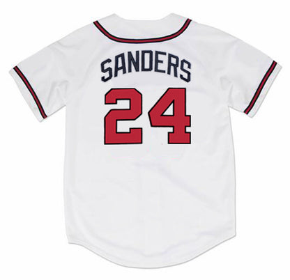 Deion Sanders Atlanta Braves 1992 Baseball jersey retro stitched fan gear RTJ01195