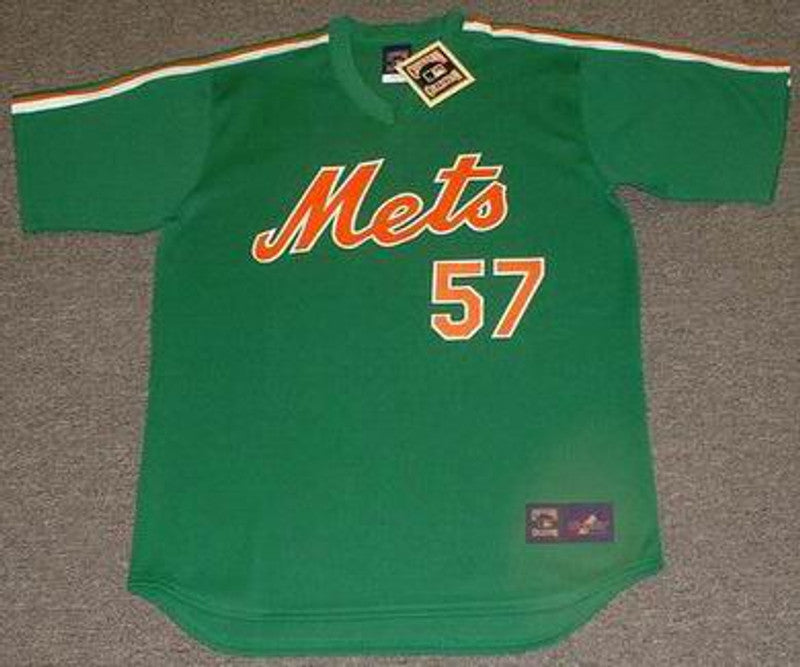 JS NYM 1980s Cooperstown Throwback St. Pattys Day Baseball Stitched Jersey, Vintage Baseball Jersey, Retro Sewn Jersey