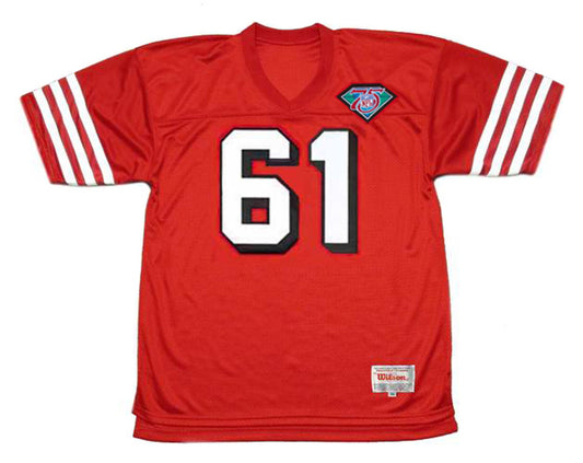 San Francisco 49ers Jesse Sapolu 1994 Home Throwback Football Jersey product image