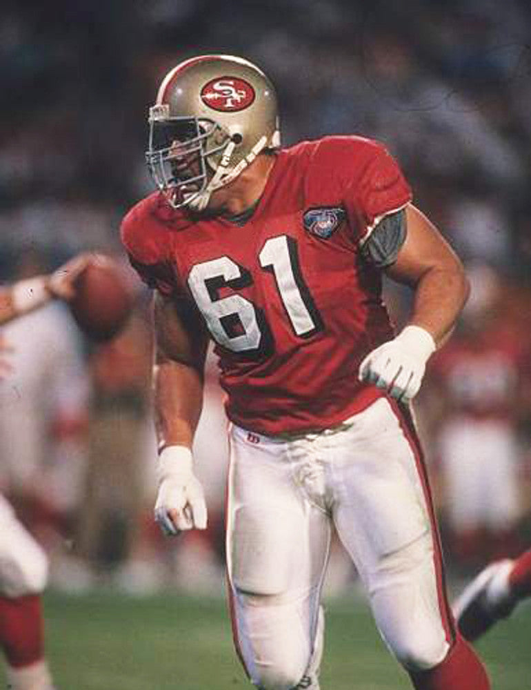 San Francisco 49ers Jesse Sapolu 1994 Home Throwback Football Jersey product image