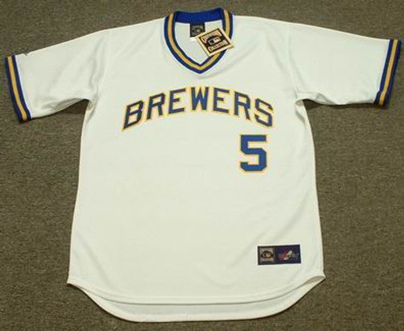 George Scott Milwaukee Brewers 1975 Baseball jersey retro stitched fan gear RTJ00835