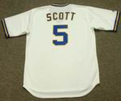 George Scott Milwaukee Brewers 1975 Baseball jersey retro stitched fan gear RTJ00835
