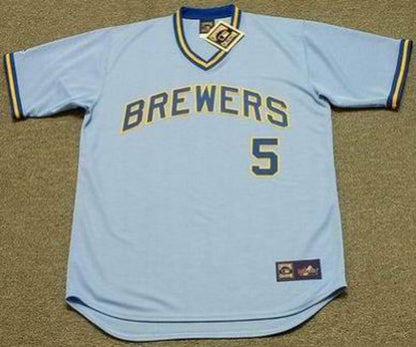 George Scott Milwaukee Brewers 1975 Baseball jersey retro stitched fan gear RTJ00836