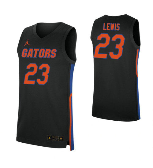 Florida Gators 23 Scottie Lewis Black College Basketball Jersey retro stitched fan jersey RTJ5481 image 1