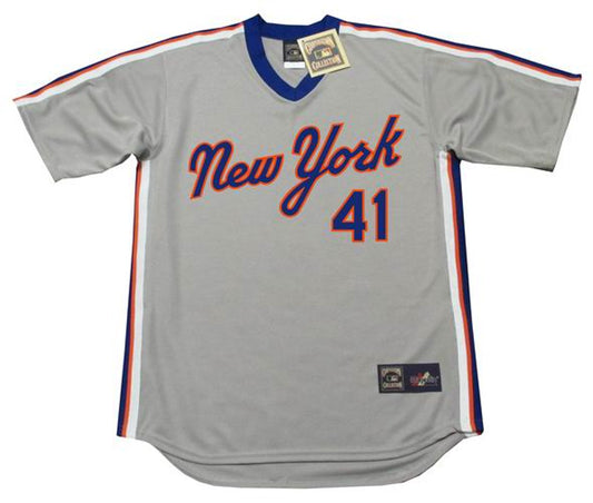 TS NYM 1983 Cooperstown Throwback Away Baseball Stitched Jersey, Vintage Baseball Jersey, Retro Sewn Jersey