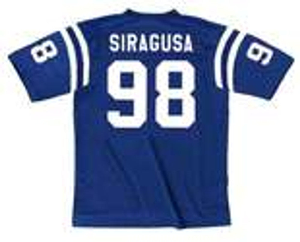 Indianapolis Colts Tony Siragusa 1992 Home Throwback Football Jersey product image