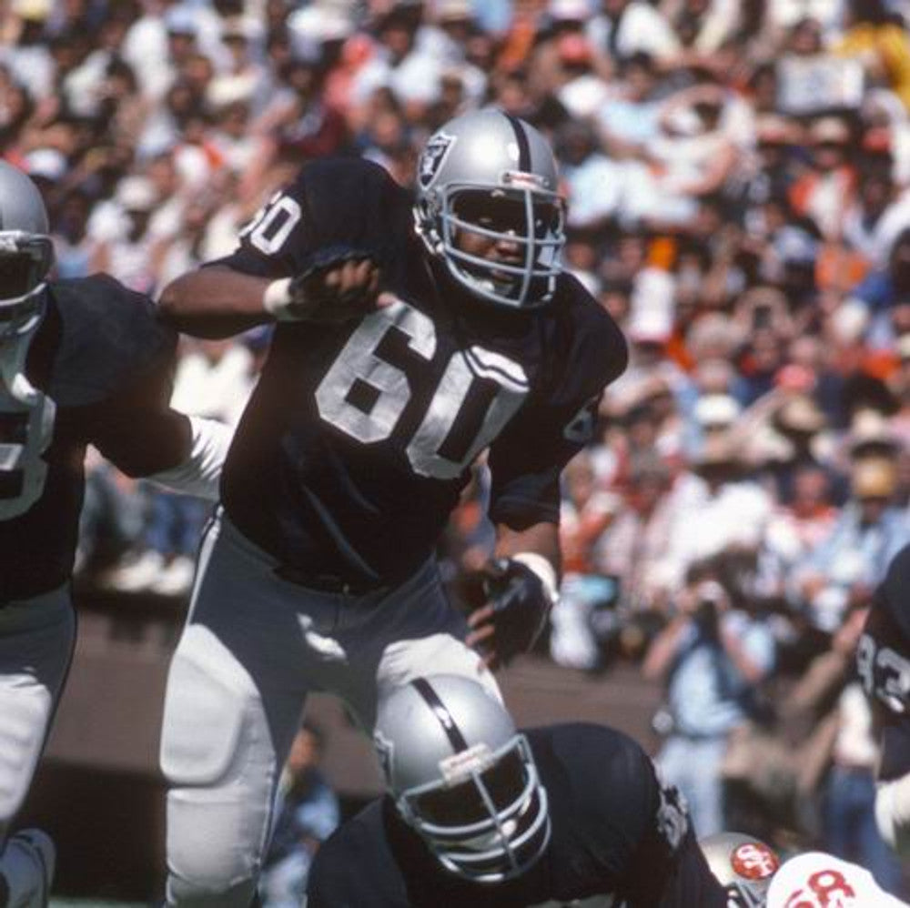 Oakland Raiders Otis Sistrunk 1976 Home Throwback Football Jersey product image