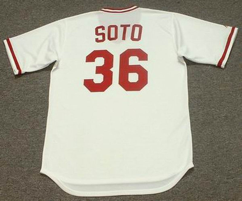 Mario Soto Cincinnati Reds 1984 Baseball jersey retro stitched fan gear RTJ00048