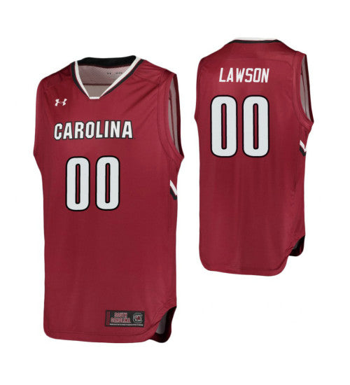South Carolina Gamecocks Aj Lawson College Basketball Jersey Garnet retro stitched fan jersey RTJ8101 image 1