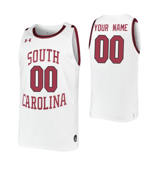 South Carolina Gamecocks Custom Jersey White retro stitched fan jersey RTJ8099 image 1