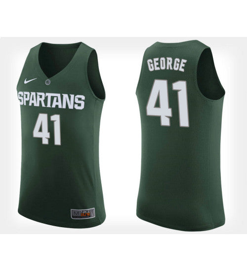 Michigan State Spartans 41 Conner George Green Home College Basketball Jersey retro stitched fan jersey RTJ9650 image 1