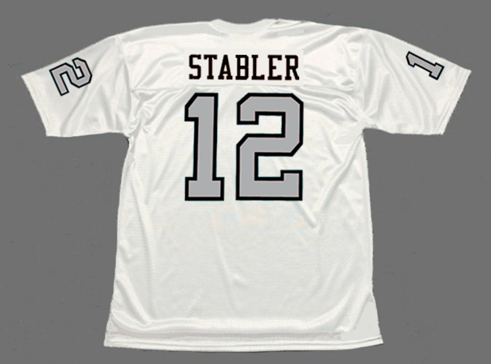 Oakland Raiders Ken Stabler 1970 Away Throwback Football Jersey product image