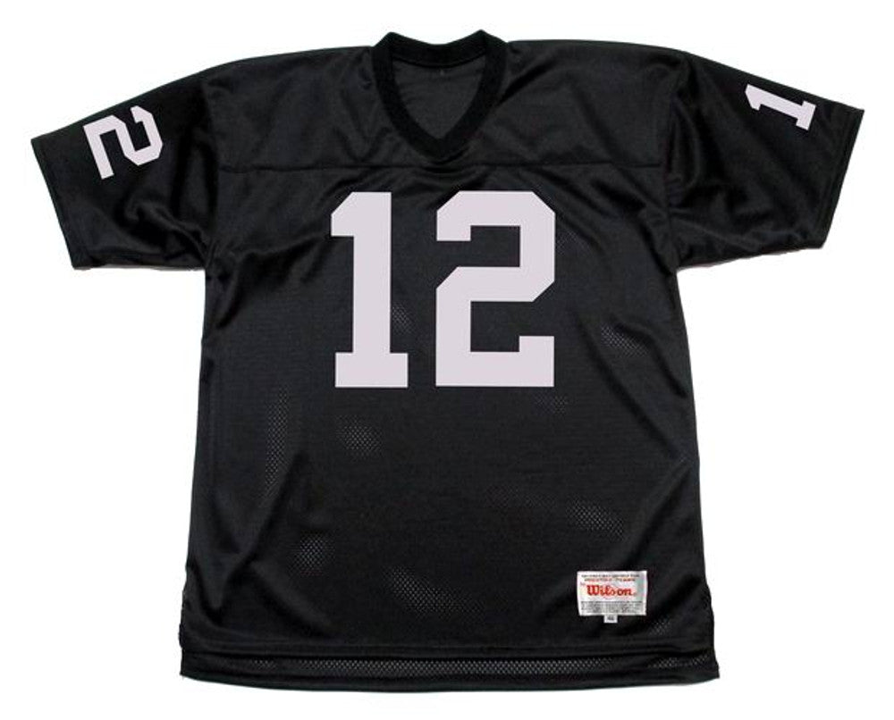 Oakland Raiders Ken Stabler 1976 Home Throwback Football Jersey product image