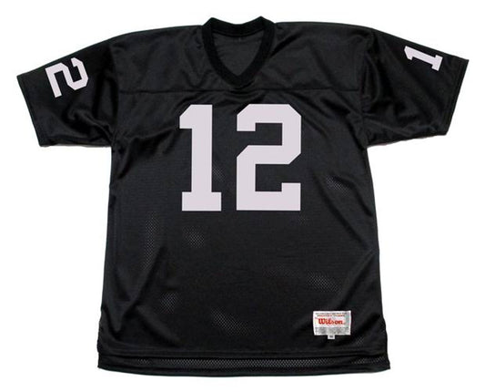 Oakland Raiders Ken Stabler 1976 Home Throwback Football Jersey product image