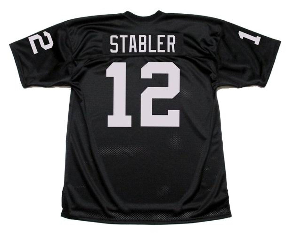 Oakland Raiders Ken Stabler 1976 Home Throwback Football Jersey product image