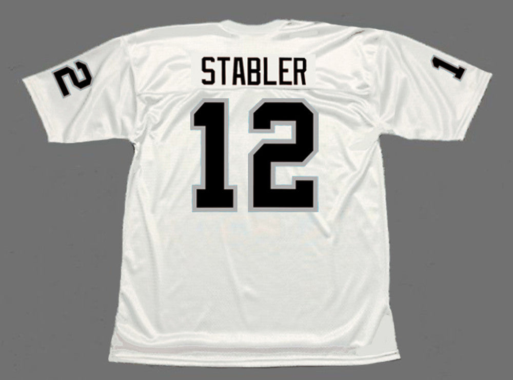 Oakland Raiders Ken Stabler 1976 Away Throwback Football Jersey product image