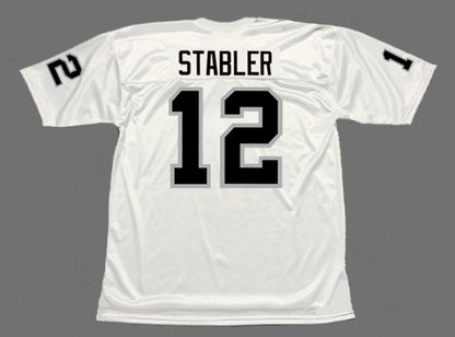 Oakland Raiders Ken Stabler 1976 Away Throwback Football Jersey product image