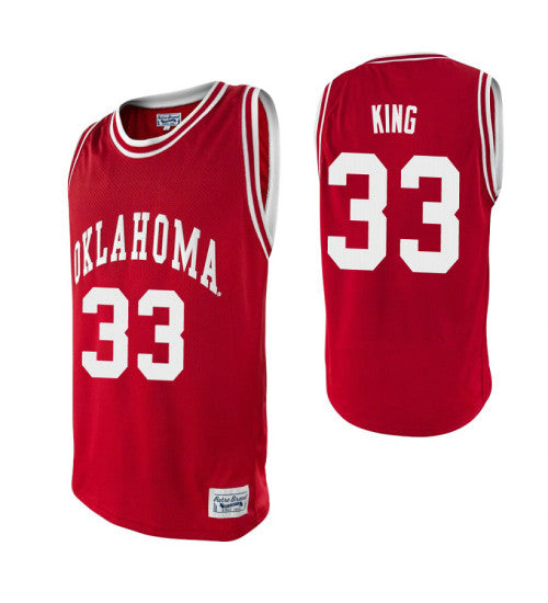 Oklahoma Sooners 33 Stacey King Alumni College Basketball Jersey Crimson retro stitched fan jersey RTJ8502 image 1