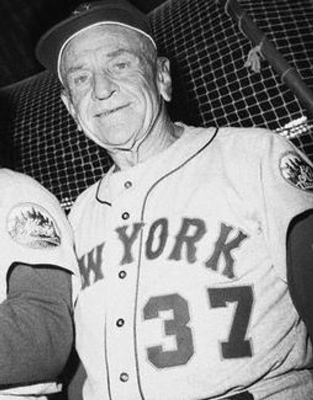 Casey Stengel New York Mets 1962 Baseball jersey retro stitched fan gear RTJ01517
