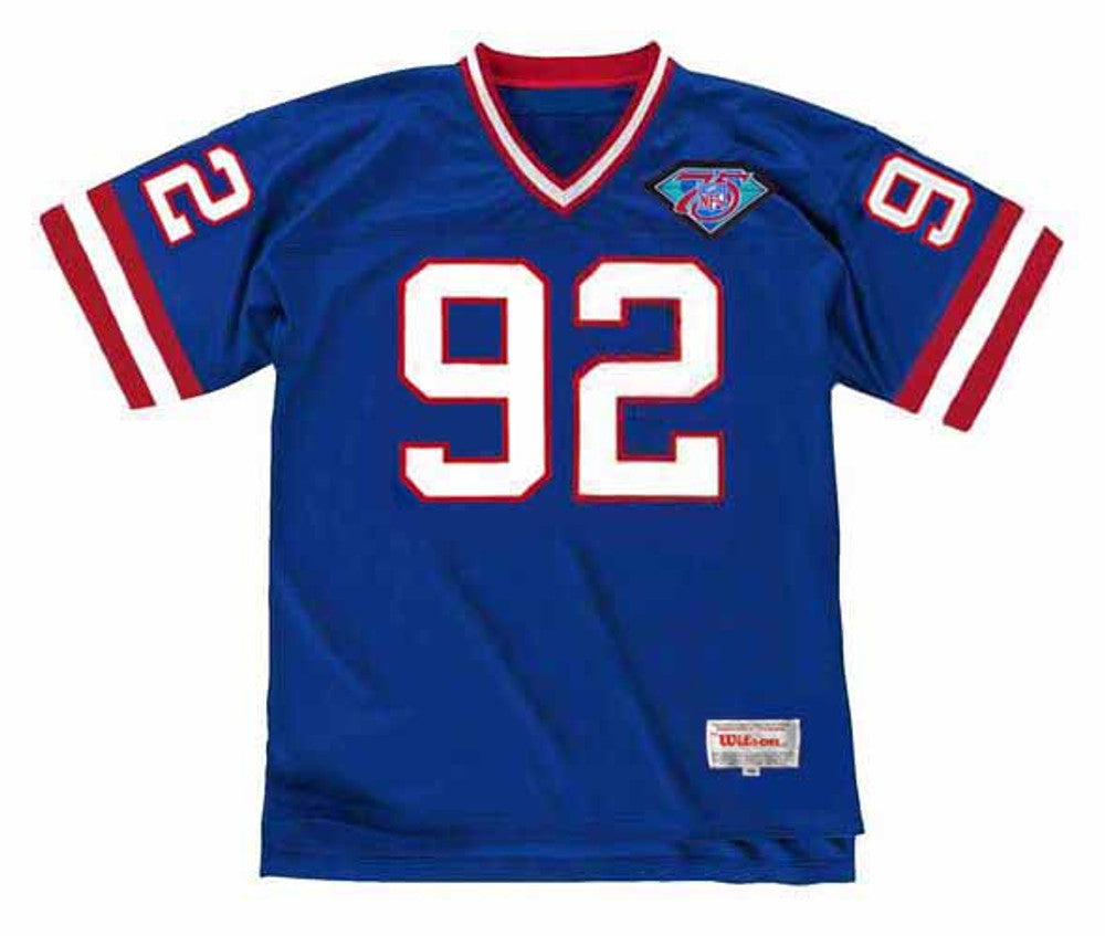 New York Giants Michael Strahan 1994 Home Throwback Football Jersey product image