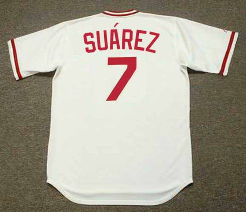 Eugenio Suarez Cincinnati Reds 1975 Baseball jersey retro stitched fan gear RTJ00992