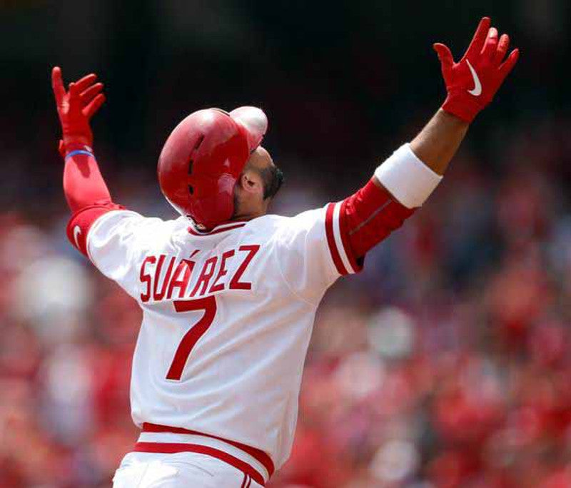 Eugenio Suarez Cincinnati Reds 1975 Baseball jersey retro stitched fan gear RTJ00992