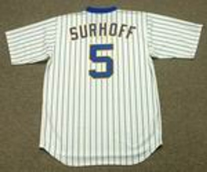 Bj Surhoff Milwaukee Brewers 1987 Baseball jersey retro stitched fan gear RTJ01737