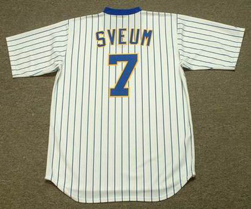 Dale Sveum Milwaukee Brewers 1987 Baseball jersey retro stitched fan gear RTJ01327