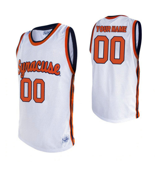 Syracuse Orange Custom Basketball Alumni Jersey White retro stitched fan jersey RTJ7950 image 1