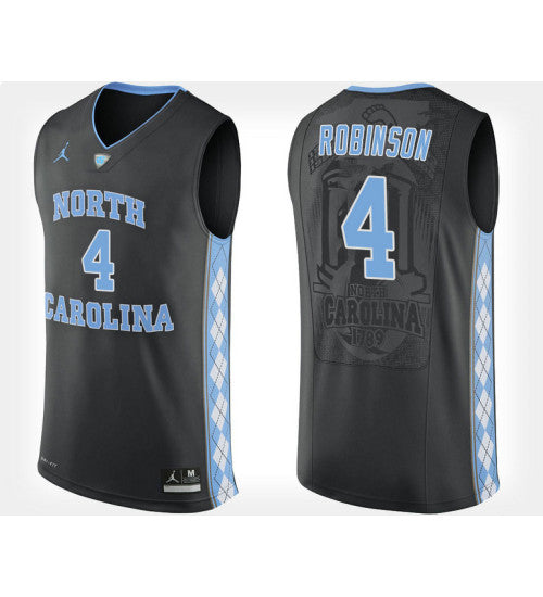 North Carolina Tar Heels 4 On Robinson Black Alternate College Basketball Jersey retro stitched fan jersey RTJ8921