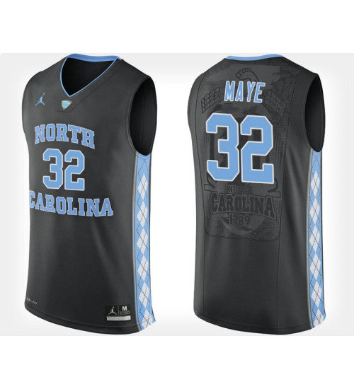 North Carolina Tar Heels 32 Luke Maye Black Alternate College Basketball Jersey retro stitched fan jersey RTJ8936