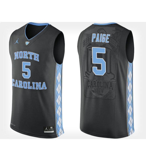 North Carolina Tar Heels 5 Marcus Paige Black Alternate College Basketball Jersey retro stitched fan jersey RTJ3094