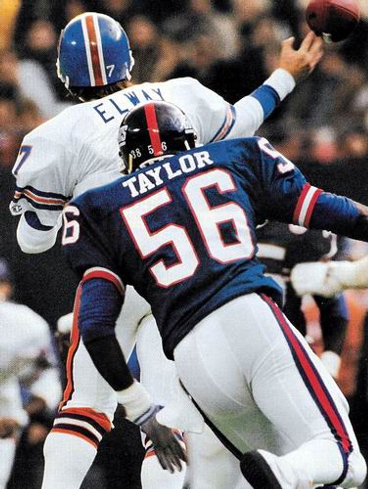 LATA NYG 1988 Throwback Home Football Jersey, Retro Stitched Jersey