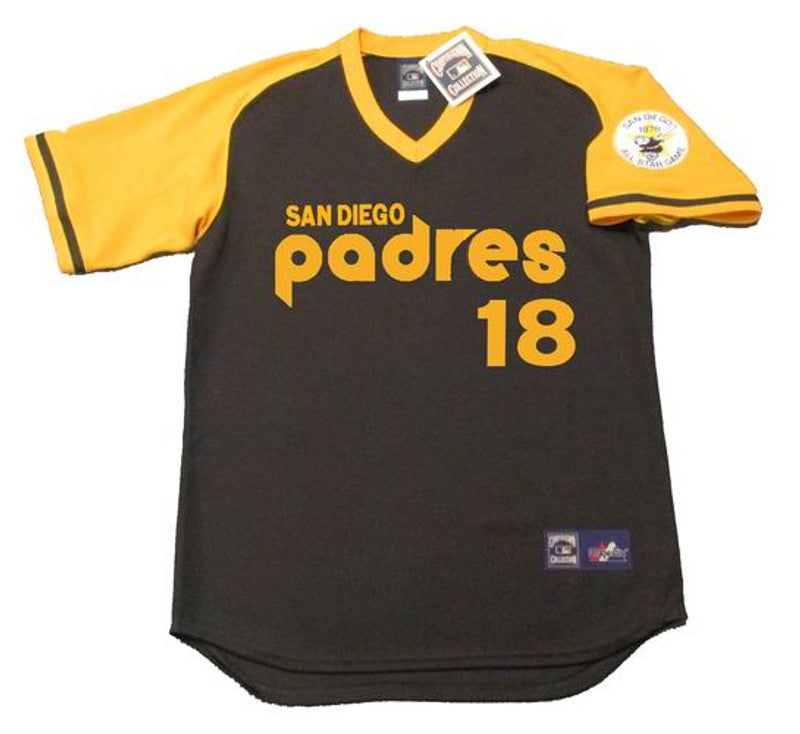 GT SDP 1978 Cooperstown Away Baseball Stitched Jersey, Vintage Baseball Jersey, Retro Sewn Jersey