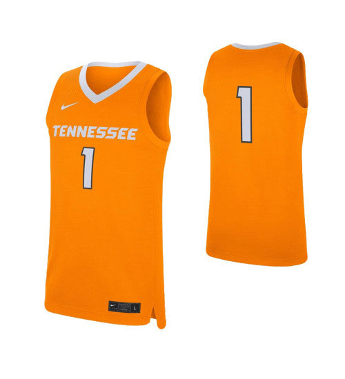 Tennessee Volunteers 1 College Basketball Jersey Tennessee Orange retro stitched fan jersey RTJ7912 image 1