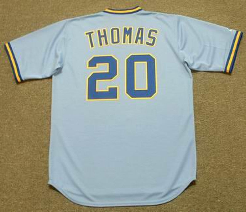 GT MB Milwaukee 1982 Cooperstown Throwback Away Stitched Jersey, Vintage Baseball Jersey, Retro Sewn Jersey