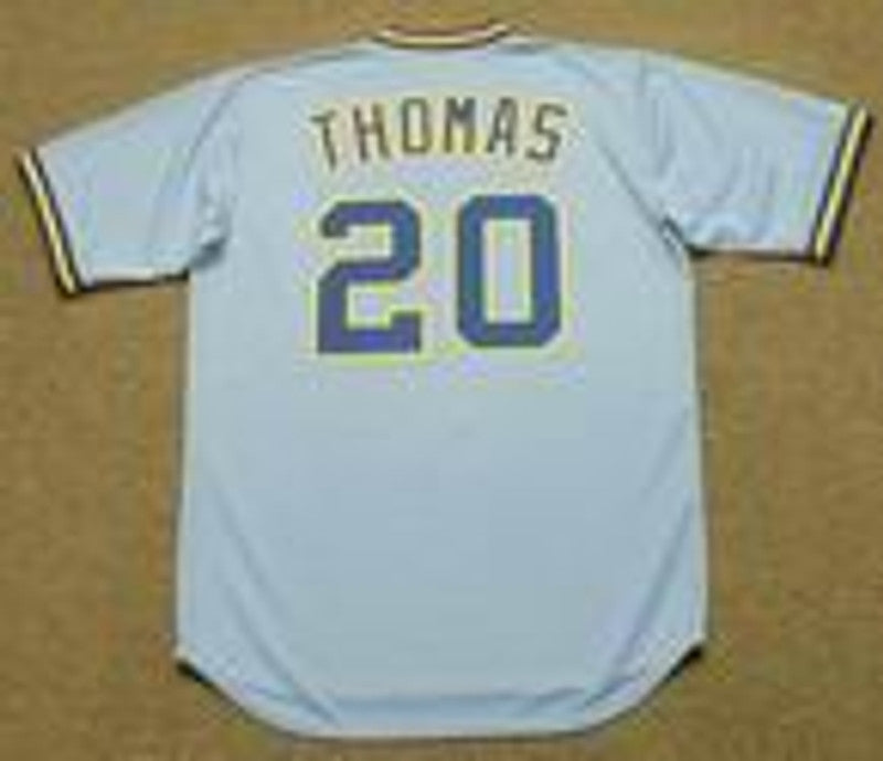 GT MB Milwaukee 1982 Cooperstown Throwback Away Stitched Jersey, Vintage Baseball Jersey, Retro Sewn Jersey