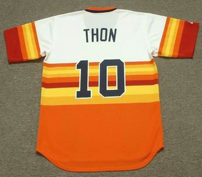 Dickie Thon Houston Astros 1980s Baseball jersey retro stitched fan gear RTJ01136