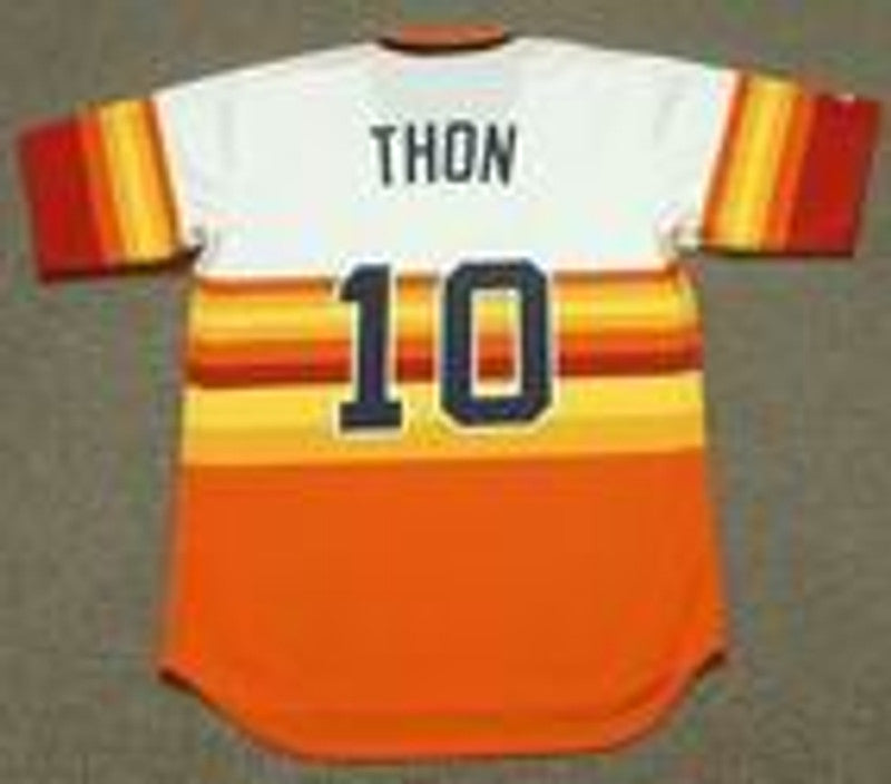 Dickie Thon Houston Astros 1980s Baseball jersey retro stitched fan gear RTJ01136