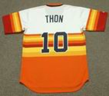 Dickie Thon Houston Astros 1980s Baseball jersey retro stitched fan gear RTJ01136