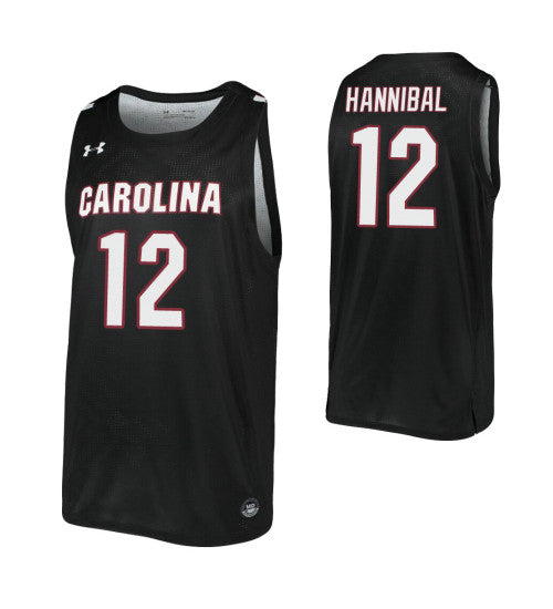 Trae Hannibal College Basketball Jersey Black South Carolina Gamecocks retro stitched fan jersey RTJ1887 image 1