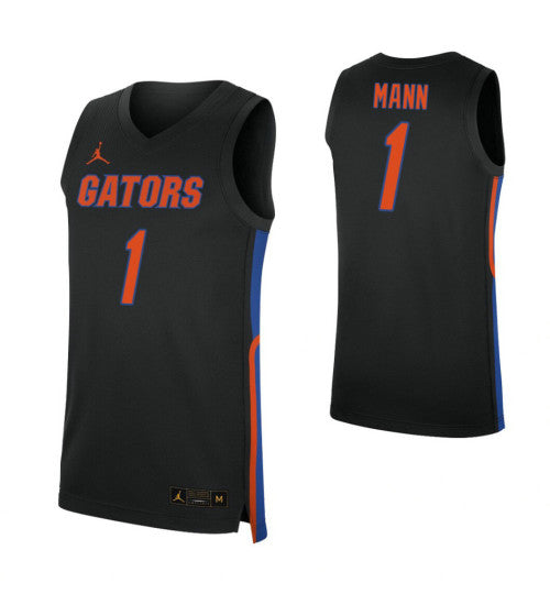 Tre Mann College Basketball Jersey Black Florida Gators retro stitched fan jersey RTJ7648 image 1