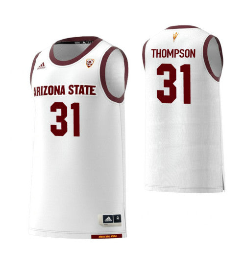 Arizona State Sun Devils 31 Trevor Thompson White College Basketball Jersey retro stitched fan jersey RTJ6591 image 1