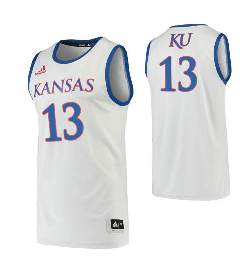 Kansas Jayhawks 13 Tristan Enaruna Gray College Basketball Jersey retro stitched fan jersey RTJ4788 image 1