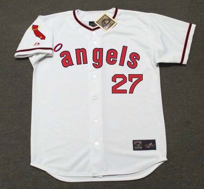 MT CA 1970s Home Baseball Throwback Stitched Jersey, Vintage Baseball Jersey, Retro Sewn Jersey