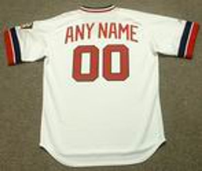 MT MT 1980s Cooperstown Home Custom Name Number Stitched Jersey, Vintage Baseball Jersey, Retro Sewn Jersey
