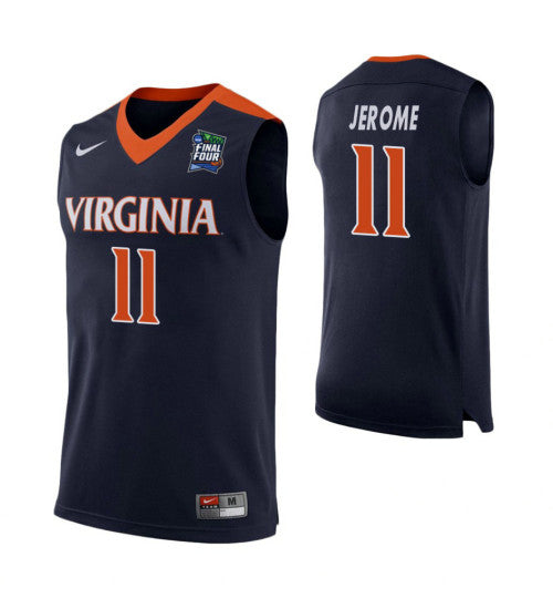 Ty Jerome Virginia Cavaliers Navy Final Four College Basketball Jersey retro stitched fan jersey RTJ1876 image 1