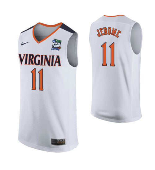 Virginia Cavaliers 11 Ty Jerome White College Basketball Jersey 5507 retro stitched fan jersey RTJ7142 image 1